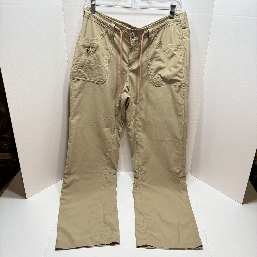 The North Face Pants Womens 8 Beige Roll Up Leg Ripstop Horizon 2 Hiking 32x32